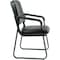 Global Industrial Interion Reception Chair, Black Seat, Fixed, Vinyl Seat 250787BK - alternate 4